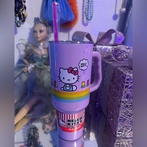 Hello Kitty Pink 40oz Stainless Steel Tumbler with Straw BRAND NEW